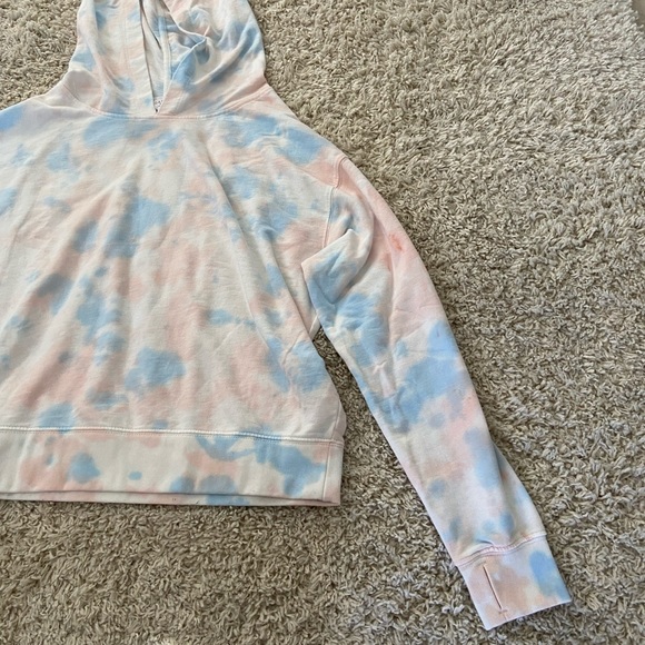 Danskin Women’s Pink/Blue/White Tie Dye Hoodie Sz M - Picture 8 of 9